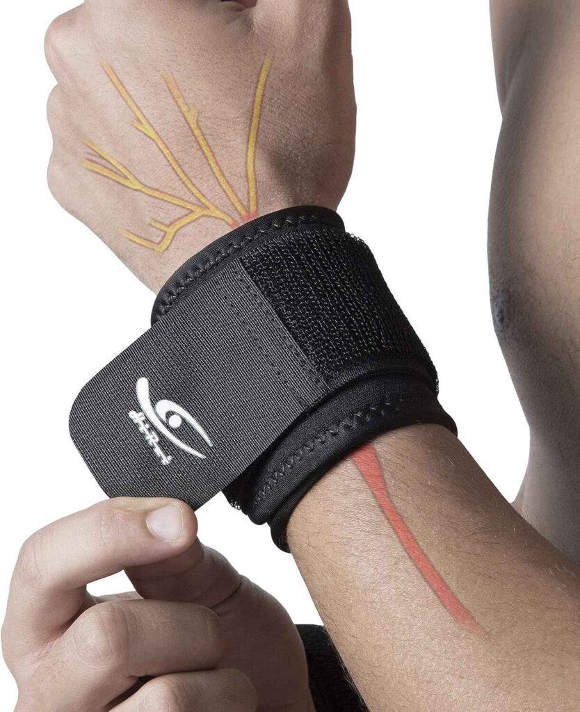 HiRui 2 PACK Wrist Compression Strap and Wrist Brace Sport