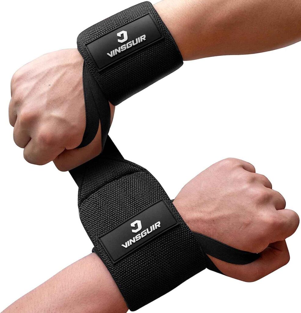 VINSGUIR Elastic Wrist Straps for Weightlifting and Working Out