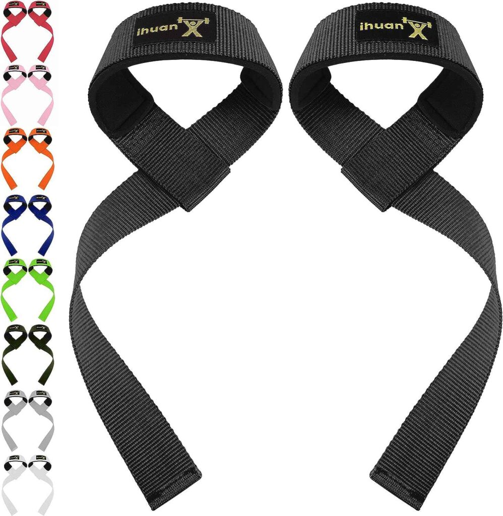 ihuan Wrist Straps for Weight Lifting - Lifting Straps for Weightlifting