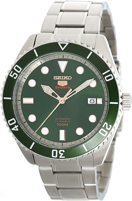 Seiko Series 5 Automatic Green Dial Mens Watch SRPB93