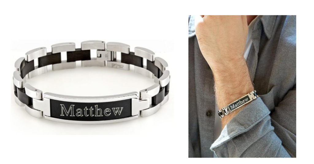 engraved bracelets for men