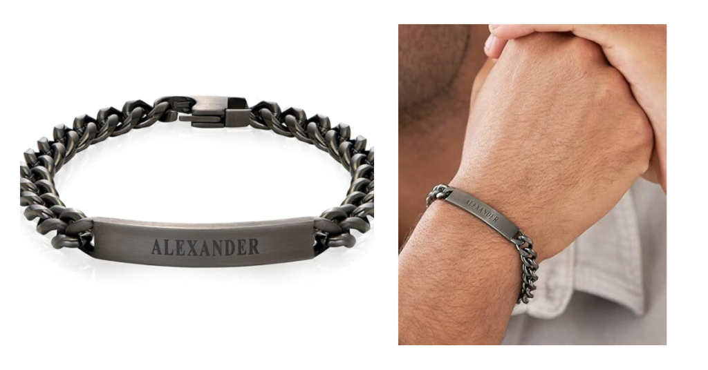 engraved bracelets for men